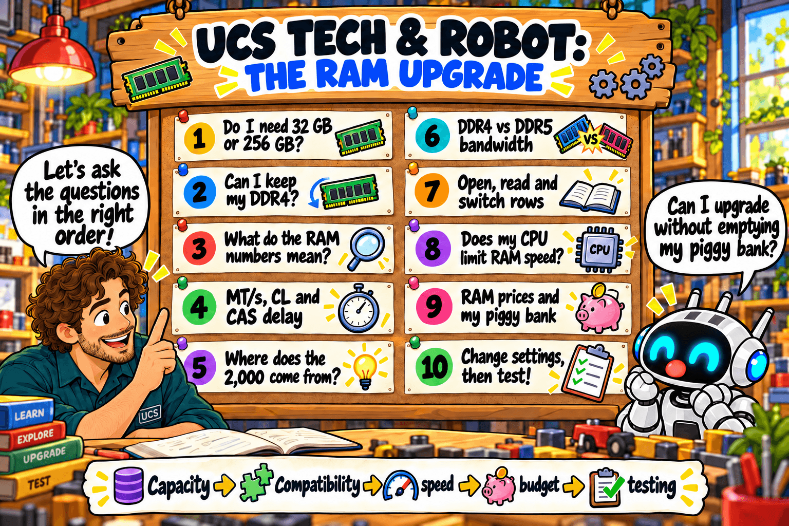 UCS Tech and Robot present the ten-part RAM learning journey