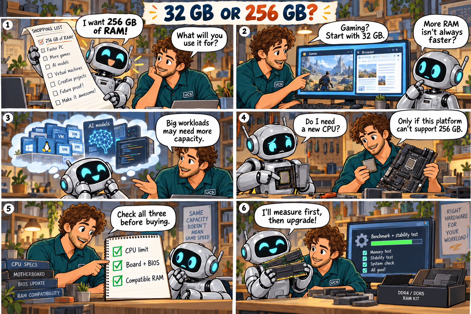 32 GB or 256 GB? How much RAM does Robot really need?